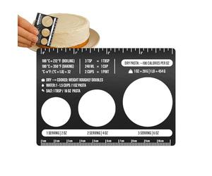 Strumento di misurazione della pasta, accessorio da cucina, righello per misurare la pasta, strumento di misurazione per spaghetti in acciaio, per preparare pasti, dormitorio, ristorante, casa