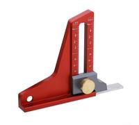 Strumento di misurazione dell'altezza per seghe da banco, righello magnetico per accordatura fine con doppia scala incisa, struttura in alluminio per la regolazione della profondità del trapano (B)