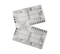 Strumento di misurazione dell'interpretazione del righello a 7 gradini con porta carte, pinza trasparente per analisi ECG/ECG