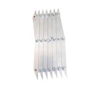 Strumento di misurazione di precisione in acciaio inox a 3 punti, per la lavorazione del legno e la lavorazione dei metalli (intervallo da 1 a 33 cm) (7 punti (2 pezzi)