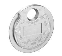 Strumento di misurazione di precisione per spazi vuoti - Spessimetro a moneta con gamma di 0,6-2,4 mm, per ghisa resistente, scala di facile lettura, compatto per officina o campo (argento)