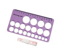 Strumento di misurazione in silicone morbido per uso alimentare per la dimensione del capezzolo Decidi con doppia scala in centimetri e pollici Set di misurazione dell'allattamento New Mom