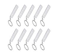 Strumento di misurazione multiuso in metallo piccolo righello per lavoro lapidario gioielli dimensionamento bilancia tascabile portatile piccolo righello in metallo