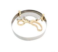 Strumento di misurazione per cappelli in metallo con scala curva per valutazione della circonferenza del cappuccio e letture coerenti angoli e posizioni multiple (55-68 cm)