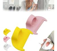 Strumento di misurazione per cuciture fai da te, strumento di cucitura con guida per pollice, righello per trapuntatura e trapuntatura fai da te, per cuciture dritte e curve (rosa + giallo, 4 mm)