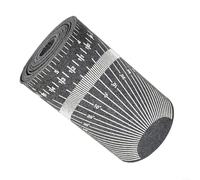 Strumento di misurazione per tubi, nastro avvolgente da 3,5 a 15,2 cm, doppia scala, flessibile, non amianto, per tubazioni, HVAC, industriali, lavoro sul campo, nero (2,5-15,2 cm)