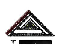 Strumento di misurazione quadrato ad alta precisione triangoli con asta di stabilità per pianificazione architettonica efficiente Righello di disegno dell'architetto