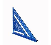 Strumento di misurazione Righello quadrato Lega di alluminio Velocità Goniometro Mitra for falegname Tri-quadrato Line Scriber Guida for sega Strumenti per la lavorazione del legno(Blue CM)