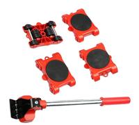 Strumento di movimento mobili - Mobili - 4 dispositivi - Cursore e leva regolabile in altezza | Amplificatore per mobili - Kit trolley per armadi da 150 kg/330 libbre