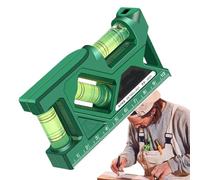 Strumento di - multifunzionale Mini Bubble Spirit con precisione a 2vali, base di misurazione a a magnetico, Finitura durevole con telaio ABS | Casa di
