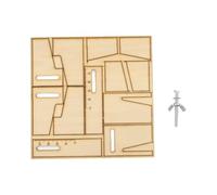 Strumento di ormeggio in legno per barche fai da te | Questo strumento in legno semplifica la configurazione del cavo di ormeggio per i modelli di barche a vela durante il