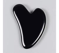 Strumento di ossidiana nera Rullo facciale Strumenti Gua Sha Set Massaggio massaggiatore di cristallo di pietra naturale, strumento guasha decorazione della stanza