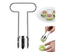 Strumento Di Pear Corer | Strumento Portatile Di Corer Di Fragola: Frutta In Acciaio Inossidabile, Strumento Di Rimozione Zucchine Per La Casa, Studio, Viaggio