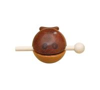 Strumento di percussione, Wooden Fish Temple Block Ornament, 3.94 pollici Handheld Meditation Drum Plaything for Travel Work Outdoor Living Room Music Practice Decor