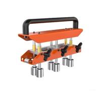Strumento di piegatura manuale della lamiera sottile con sei rulli per acciaio in lega di alluminio da 0 a 90 gradi angolo regolabile dispositivo manuale portatile colore arancione lunghezza 34 cm
