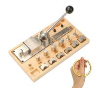 Strumento di piegatura per anelli - Strumenti per la produzione di gioielli | Regolatore di dimensioni dilatatore per gioielli con sistema di perline e fibbia per artigianato argento