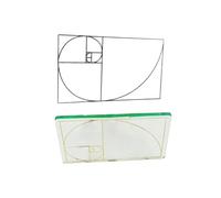 Strumento di pittura proporzione aurea, ricerca di visione della composizione ottica cristallina acrilica, cercatore di diottrie compatto leggero, regolabile, strumento di fotografia dell'occhio