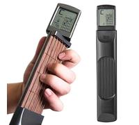 Strumento di pratica per chitarra - Allenatore per il collo della chitarra, schermo rotabile per la tabella degli accordi, portatile, tascabile, per l'apprendimento del collo della chitarra, pratico