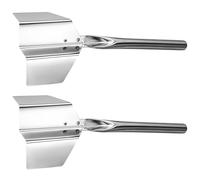 Strumento di precisione angolare in acciaio inox per raschiatura precisa con bordi di sicurezza bruniti, materiali resistenti alla corrosione e facile manutenzione, pulizia, finitura sicura per angoli