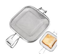 Strumento di pressione sandwich - stampo a rete rotonda per pane panini toast | Griglia di cottura in acciaio inossidabile per hot dog, snack griller, vassoio riutilizzabile antiaderente per stufa, fo