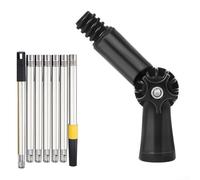 Strumento di pulizia della grondaia da 280 cm con testa girevole a 180 gradi e design telescopico a più stadi