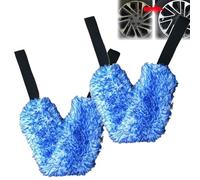 Strumento di pulizia multiuso in microfibra, cinghia per la pulizia delle ruote dell'auto, spazzola per la pulizia delle ruote, spazzola morbida per la pulizia delle ruote, spazzola per la pulizia di