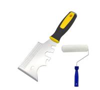 Strumento di pulizia per pennelli a rullo - Detergente per pennelli in acciaio 13-in-1 | Strumento multifunzionale con chiave per tuttofare - Ideale Paara Pittura, Progetti Di Artigianato, R