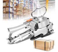 Strumento di reggiatura pneumatico, strumenti di reggiatura portatili manuali per reggette in PP/PET, macchina reggiatrice pneumatica con tensione massima di 3500 N, ampiamente,width13-19mm