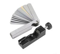 Strumento di regolazione dell'ugello della fiamma filettata con spessimetro per una precisa calibrazione dello spazio della scintilla; adatto per ugelli da 10 mm, 12 mm, 14 mm e 16 mm; realizzato in