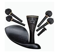 Strumento Di Ricambio Legno Tuning Pegs Set completo di accessori for violino, parti, piroli for intagliati, cordiera, mentoniera, puntale, misura 4/4(Violin accessories 1)