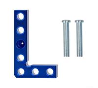 Strumento di ricerca centrale in alluminio Profilo a forma di L a 90 gradi Sistema a doppio pin Scheda di precisione Bordo Centro Marcatura blu anodizzata CNC lavorata a CNC resistente alla ruggine