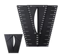 Strumento di ricerca centrale: righello angolare 2 in 1 per la lavorazione del legno, per tracciare centri, per cantieri, officine, progetti di miglioramento della casa, mobili, carpenteria