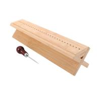 Strumento di Rilegatura in Bambù per Opuscoli e Quaderni Fai | Punteruolo Incluso, Adattabile a Spessori Diversi, Finitura Effetto Venatura, per Studio Creativo e Casa