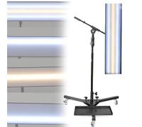 Strumento di rilevamento ammaccature senza vernice PDR Light, luce riflettente per ammaccature, pannello luminoso a strisce LED per auto con staffa di regolazione, rilevamento ammaccature