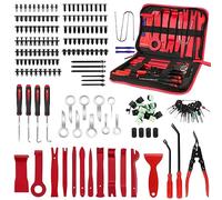 Strumento di Rimozione Auto, 262 Pezzi kit Leve Plastica Smontaggio avec Strumento di Smontaggio, Rivetti in Plastica per Auto & Bande de Câble, per Smontare Pannello Interno Auto Radio