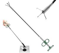 Strumento di rimozione degli intasamenti dello scarico dei capelli a serpente con 4 artigli, confezione da 2 pezzi, flessibile, per WC, fogna, doccia, cucina, bagno, pulizia dello scarico (3 m)