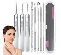 Strumento Di Rimozione Del Blackhead - 8pcs Pimpole A Brufolo | Estrattore Di Brufolo Professionale | Kit Di Rimozione ' Dello Strumento Popper Per Una Pulizia Profonda E Un