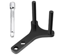 Strumento di Rimozione del Braccio Oscillante con Testa Sferica, Doppia Interfaccia da 12,5 mm, Può Essere Utilizzato con Una Chiave Inglese, Adatto per Leva di Prolunga da 1/2 Pollice (Nero)