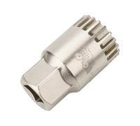 Strumento di rimozione del movimento centrale (manicotto) per biciclette, compatibile con cuscinetti a cartuccia standard a 20 denti, Shimano, Octalink e ISIS (YC-26BB-1A)