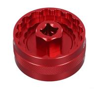 Strumento di rimozione del movimento centrale per movimento centrale da 44 mm, incluso per BBR60 per FSA386 DUB16T per BB9100, design leggero in lega di alluminio per una vestibilità accurata (rosso)