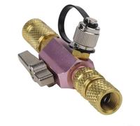 Strumento di rimozione del nucleo della valvola HVAC Vacuum-Rated - 5/16" svasatura femmina per sistemi R410A - Porta del vuoto integrata e guarnizione O-Ring - Costruzione in ottone (20 nominali)