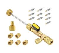 Strumento di rimozione del nucleo -Strumento di rimozione della valvola | Set di estrattori di base | Strumento di installazione della delezione della valvola per refrigeranti.