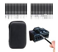 Strumento di rimozione del perno del connettore, kit di strumenti per la rimozione del perno | Kit di espulsore terminale per strumento di rimozione pin da 30 pezzi -