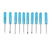 Strumento di rimozione della fibbia del cinturino dell'orologio, cacciavite a testa singola per riparazione e sostituzione, confezione da 10 pezzi in acciaio (blu)