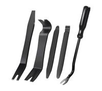 Strumento di Rimozione della Kit di 5 strumenti per lo smontaggio auto - Set leva in plastica facili da usare clip portiere Utensile per l'Installazione Boccola(5pcs-black)