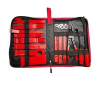 Strumento di Rimozione della Kit di smontaggio interni per auto, strumento per la rimozione dei rivestimenti dei pannelli, smontatori di plastica, valigetta completa cilindro e boccole(19PCS (Box))
