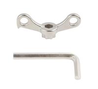 Strumento di rimozione della manovella per bicicletta 2 in 1, strumento di rimozione della manovella per Shimano HollowTech 2, strumento di smontaggio del braccio della manovella in acciaio cromato