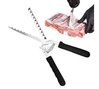 Strumento di rimozione della pelle costola, strumento da cucina resistente alla ruggine, strumento per rimuovere la membrana e la pelle | Per cuochi appassionati di barbecue, ristorante appartamento