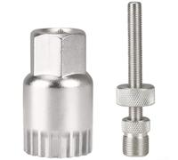 Strumento di rimozione guarnitura bici con struttura in acciaio al carbonio per una lunga durata compatibile con vari tipi di pedivella (E)