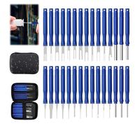 Strumento di Rimozione Terminale Auto,30 PCS Kit Estrattore di Connettori Elettrici per Auto,Elettrico Connettore a Crimpare，per Rimozione Terminali (Blu)
